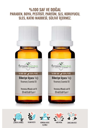 Intense Natural Biberiye Uçucu Yağı 2 x 20 ML