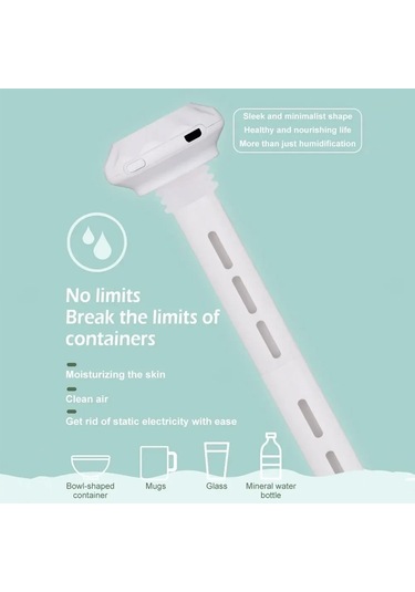 Usb Takılabilir Mini Taşınabilir Ayrılabilir Araba Nemlendirici, Özellik: Nemlendirici + 1 Takım Çubuklar