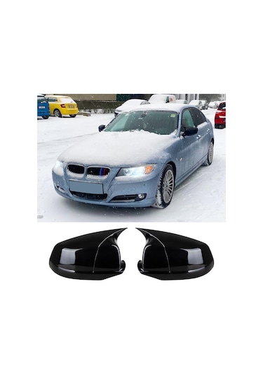 Bmw E90 Batman Yarasa Ayna Kapağı Parlak Siyah Abs 2004 2005 2006 2007 2008
