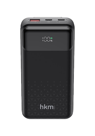 Power Nano 20.000 Mah 20W Pd 20W Hızlı Şarj Destekli Type-C Ve Lightning Kablolu Powerbank Siyah