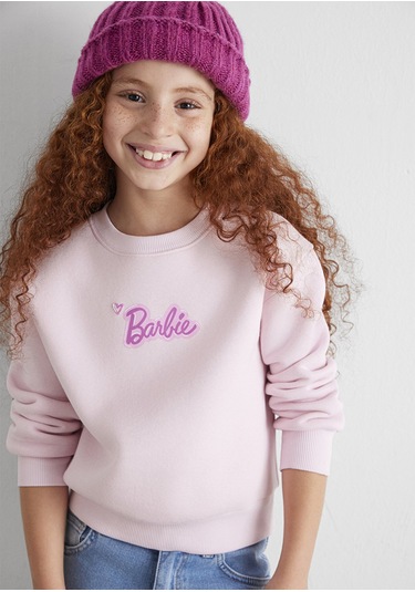 Mavi - Barbie Baskılı Pembe Sweatshirt 7s10185-71007 Pembe