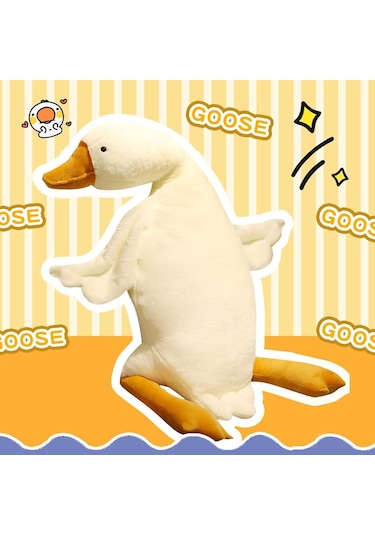 Sevimli Peluş Uyku Arkadaşım Kaz 75 Cm- Uçan Kaz Morton Uyku Yastığı 001