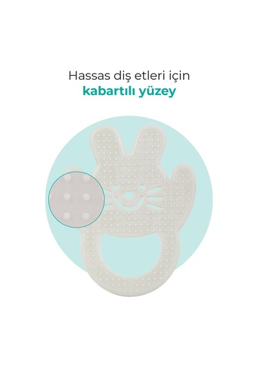 Mamajoo Yumuşak Diş Kaşıyıcı Beyaz Tavşan