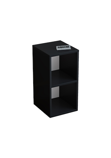 30 Cm Mdf Modern Siyah Komodin Çok Amaçlı Yan Sehpa