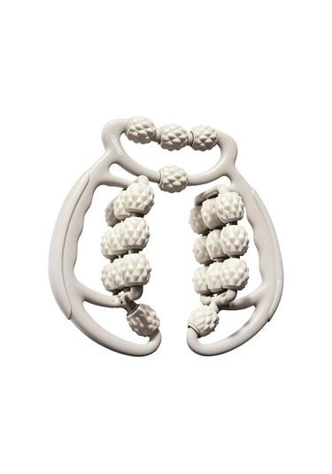 Mkjınmeı 24 Tekerlekli Bacak Silindiri Kelepçesi Bacak Kası Gevşetme Masaj Aleti Loı11n Bej