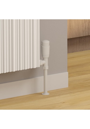 Lojimax Alüminyum Çift Panel Dikey Radyatör Bamboo Double 600x479mm 4 Dilim Dokulu Beyaz 524 W Yüksek Isıl Güç