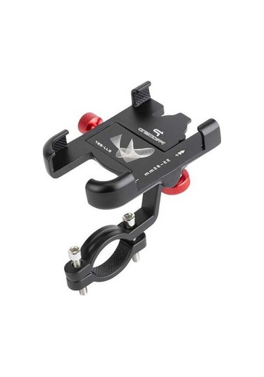 Ebitda Alüminyum Alaşımlı Promend Sjj-297 Döndürülebilir Ayarlanabilir Bisiklet Cep Telefonu Braketi Siyah, 55-95mm, 6.7x9cm Siyah