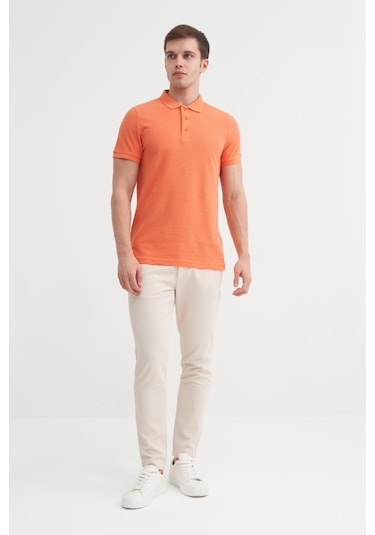 Cazador Erkek Polo Yaka Tshirt 46130 Mandalina Turuncu Cazador Erkek Polo Yaka Tshirt 46130 Mandalina Turuncu