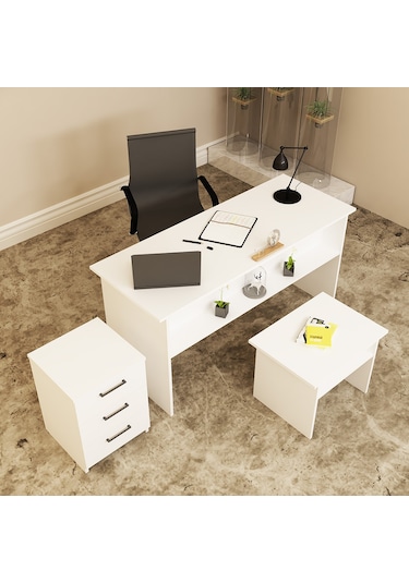 KALENDER DEKOR MERKÜR-1-2-3 OFİS BÜRO MASASI TAKIMI MRK01