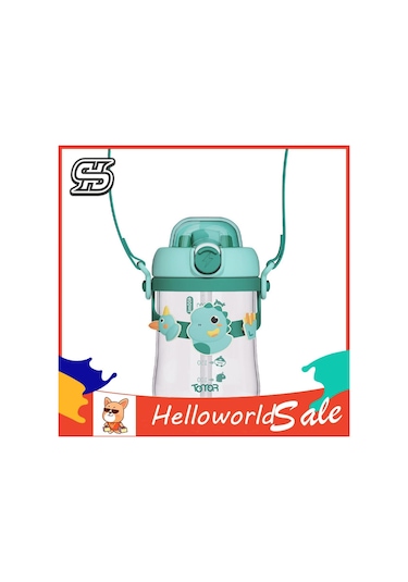 Helloworld Bebek Mama Bardağı Damlamaya Dayanıklı Kız Sevimli Su Şişesi