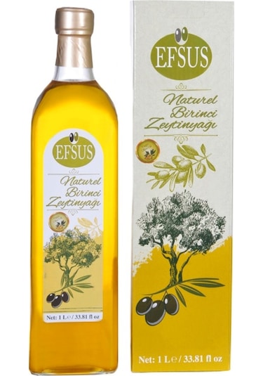 Efsus Naturel Birinci Zeytinyağı Cam 1 L