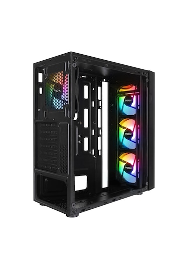 Everest Faced V1 4x12 CM RGB Fan Temper Camlı Mid Tower Oyuncu Kasa