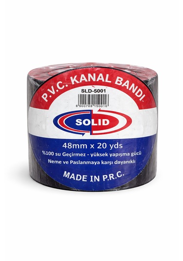 Pvc Kanal İzolasyon Bandı Siyah 48 Mm X 20 Yds 1 Adet