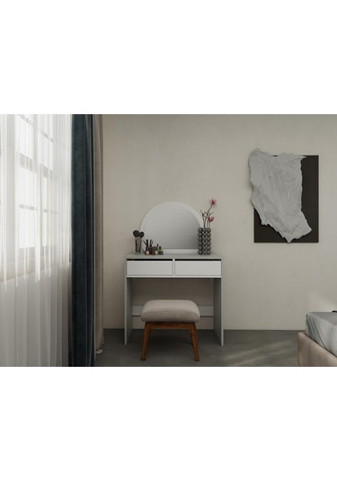 Huzur Makyaj Masası Külgri Gri