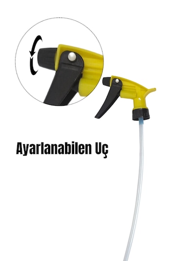 Kimyasala Dayanıklı Triger Sprey Başlık Sarı Sprey Başlığı 5 Adet