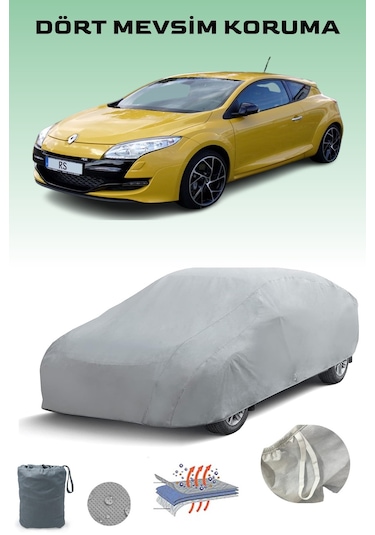 Renault Megane Rs Coupe 2009 - 2013 Araba Brandası Oto Branda Gri