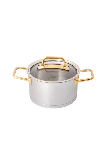 Jumbo Assos Midi 3'Lü Titanyum Gold Tencere Seti