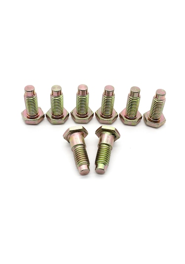 Teltree Chevrolet 64-81 İçin Bakır Emniyet Kemeri Sabitleme Cıvataları, Altın Renk, 8 Adet Set