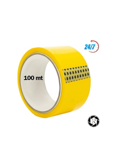 Koli Bandı Akrilik Koli Bandı 42mmx100m Kopmayan Koli Bandı Güçlü Bant Koli Bandı Sarı