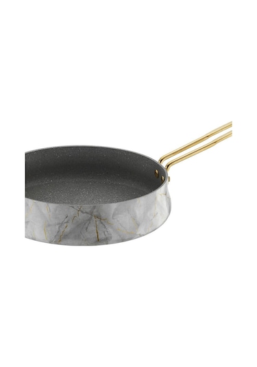 Brioni Marble 26 Cm Beyaz Tava
