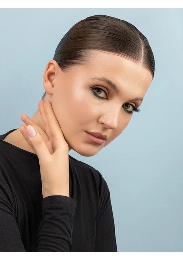 Veronika 925 Ayar Gümüş Burun Piercingi, Altın Kaplama, Sentetik Taşlı 420751790 Altın