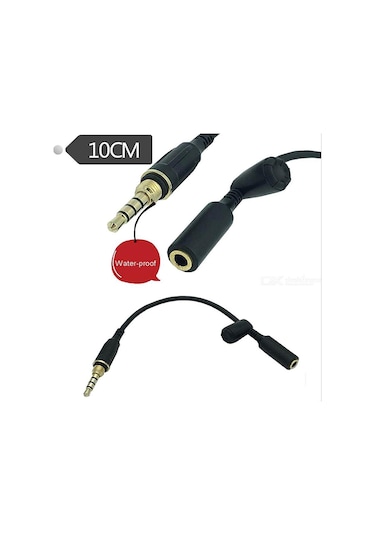 Su Geçirmez Vidalı Cep Telefonu Kulaklık Uzatma Kablosu 10 Cm Adet / 1 Adet