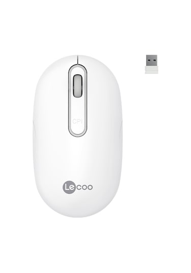 Lecoo WS207 Kablosuz 1600DPI 4 Tuşlu Sessiz Şarj Edilebilir Kompakt Optik Mouse