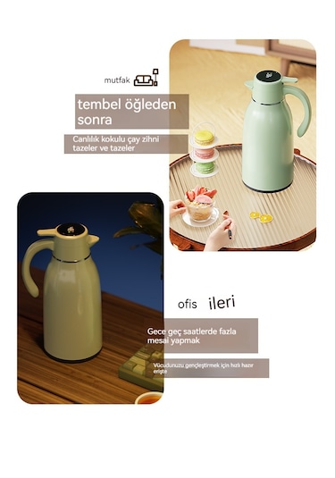 Uzun Ömürlü Isı Yalıtımı Ev Tipi Termos Şişesi Kırmızı