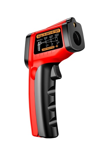Dianziye Aneng Th109 El Tipi Kızılötesi Termometre - Dokunmadan Sıcaklık Ölçer, Lcd Ekranlı, Lazer Konumlandırma, -50 C/+400 C Aralığı Pil Yok