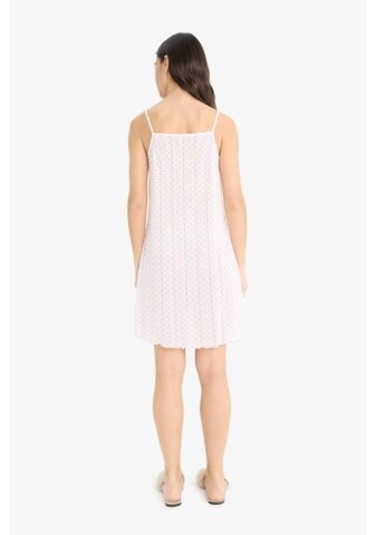 Defacto Regular Fit Askılı Dantelli Gecelik-fall İn Love F5772ax25smer85 Ekru