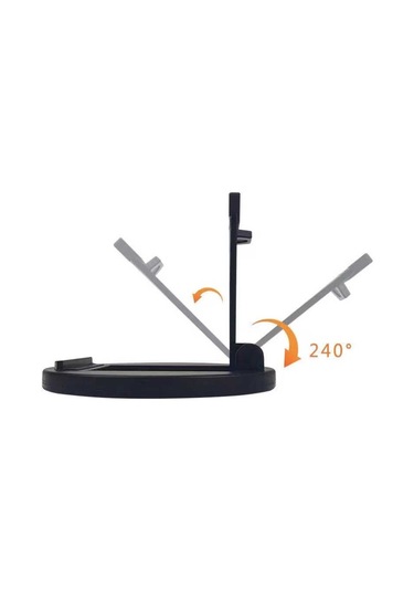 Masaüstü Telefon Tutucu Satandı Katlanır Q3-Siyah