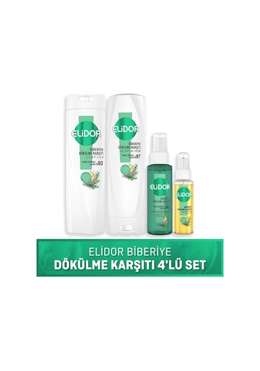 Elidor Biberiye Dökülme Karşıtı Saç Bakım Seti