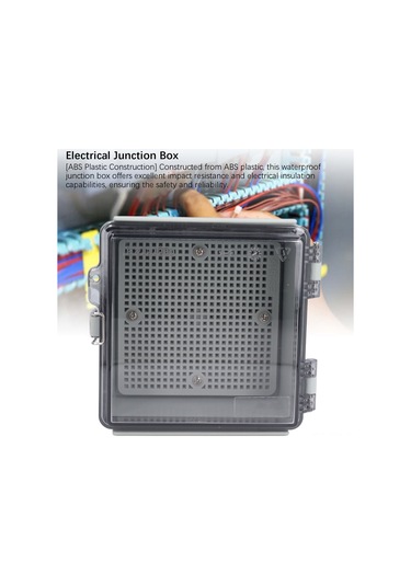 Tenfowee Abs Plastik Ip67 Su Geçirmez Elektrik Kutusu, Cam Kapaklı, Montaj Tablosu İle, Dış Mekan İçin Elektrik Enklozürü