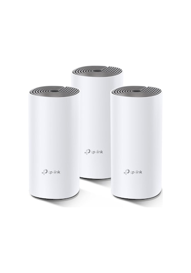 Tp-lınk Deco E4 3-pack , Ac1200 Mbps, 10/100mbps Port, 370 M²'ye Kadar Kapsama, Wi-fi Mesh Sistemi