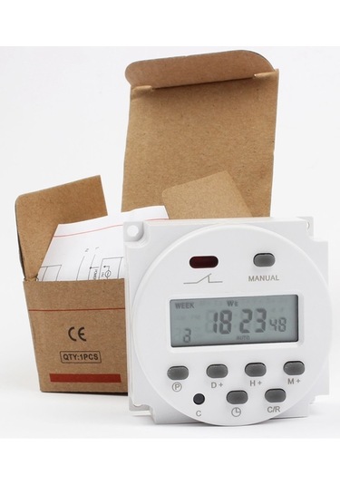 CN101A Programlanabilir Gecikmeli Haftalık 220 Volt Zaman Rölesi