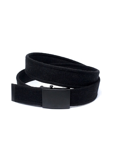 Unisex Siyah Tokalı Kolon Kemeri 4cm Siyah Siyah