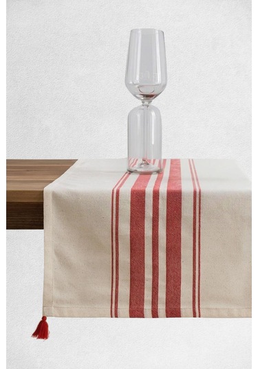 Tereza Runner Kırmızı Masa Örtüsü