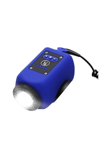 Xbyc 6128 Usb Şarjlı 250 Lümen 120 Db Yüksek Sesli Bisiklet Ön Farı Ve Korna Mavi