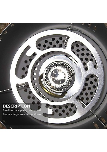 Kamp Gaz Sobası Brülör Soba Dış Prensan Kamp Soba Sırt Çantası Yürüyüş Barbekü İçin Siyah