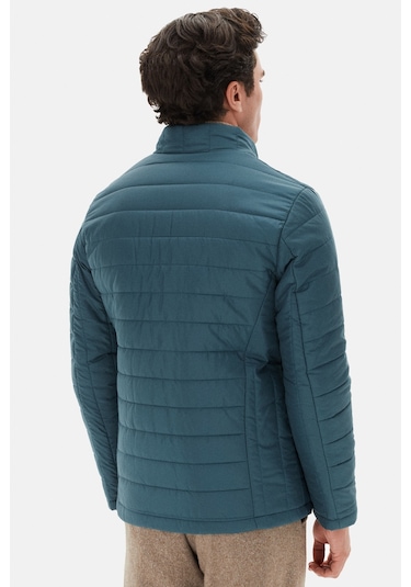 Ds Damat Slim Fit Yeşil Rüzgar Geçirmez Elyaf Dolgulu Şişme Mont 3hf07ort04262 401