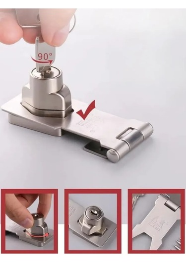 Makedon Kapılar, Çekmeceler, Mobilya İçin Döner Anahtarlı Kilit 65mm 374921840