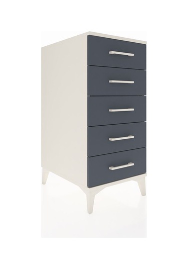 Kronos Komodin 5 Çekmeceli 44x59x96 Aytaşı-antrasit Aytaşı