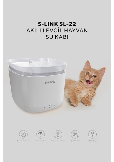Gaman Tuya Uygulama Kontrollü Akıllı Otomatik Evcil Hayvan Su Sebili