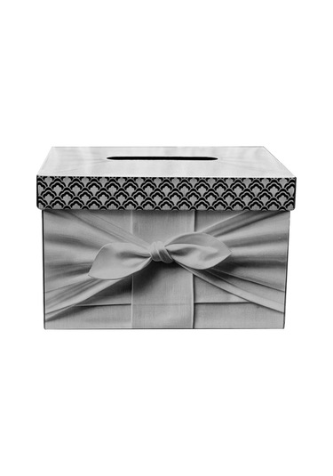 40x30x25 - Düğün Takı Kutusu - 1 Adet Düğün,nişan,kına Takı Sandık Kutusu Beyaz