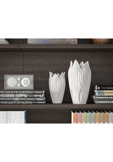 Dekoratif Deniz Kabuğu Görünümlü Vazo, Dekoratif Biblo, Masa Üstü Aksesuar