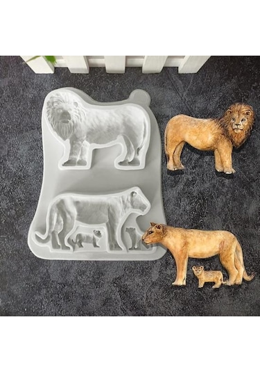 Fondan Kalıp Esnek Yapışmaz Silikon Orman Hayvan Mousse Fondan Kalıp Kek Dükkanı A