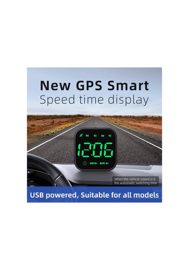 Reedark Araç Hud Göstergesi: Gps Hız, Yön, Aşırı Hız Ve Yorgunluk Uyarısı İle Akıllı Sürüş Asistanı