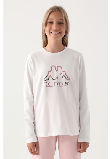 Kappa Krem Bisiklet Yaka Logo Baskılı Kız Çocuk Sweatshirt Krem Kappa Krem Bisiklet Yaka Logo Baskılı Kız Çocuk Sweatshirt Krem