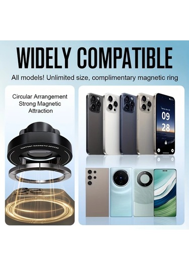 Boatshop1 Siyah Off Road Araç Manyetik Telefon Tutucu A Post Direksiyon Kolu Kamyon Alüminyum Alaşım Destek Çubuğu