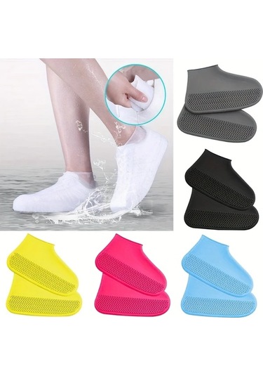 Willowhaven Yellow 3pcs Su Geçirmez Outdoor Bot Koruyucu - 34-45 Tek Beden Dayanıklı Kaydırmaz Altın